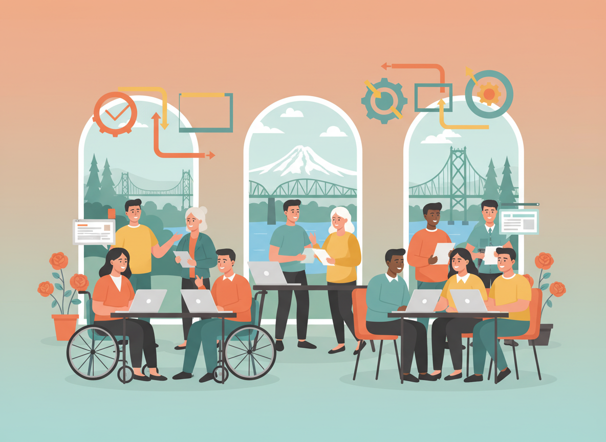 Software quality professionals collaborating